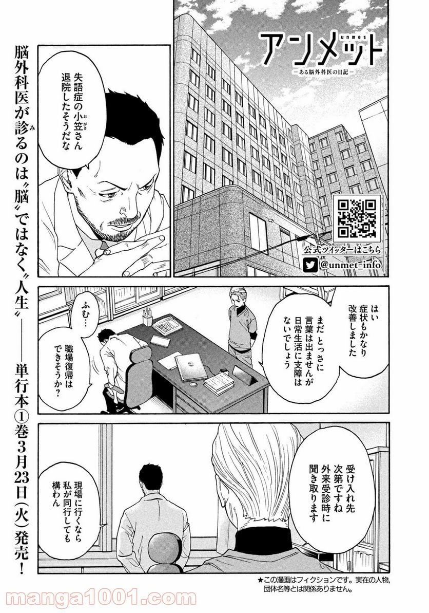 アンメット－ある脳外科医の日記－ - 第8話 - Page 1