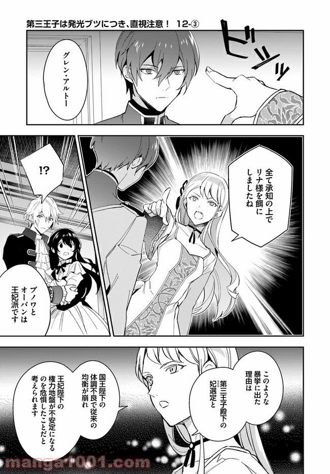 第三王子は発光ブツにつき、直視注意！ - 第12.3話 - Page 1