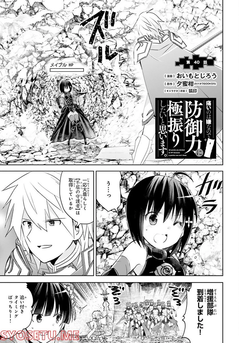 痛いのは嫌なので防御力に極振りしたいと思います。 - 第40話 - Page 1