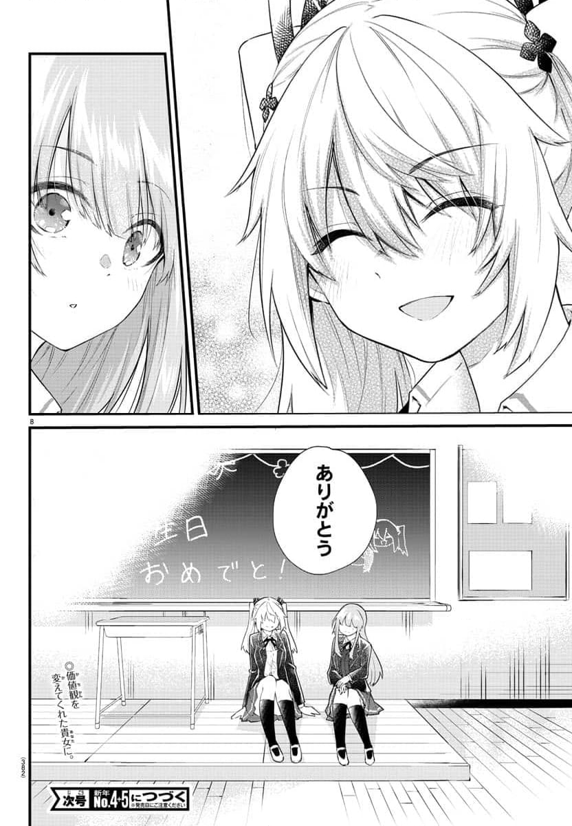 声がだせない少女は「彼女が優しすぎる」と思っている - 第186話 - Page 8