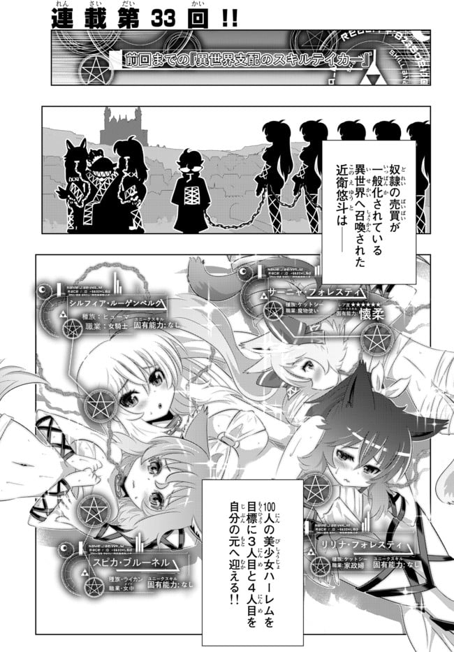 異世界支配のスキルテイカー ゼロから始める奴隷ハーレム - 第33話 - Page 1