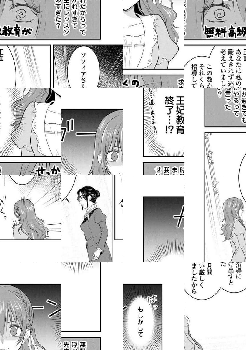 うそっ、侯爵令嬢を押し退けて王子の婚約者(仮)になった女に転生？―しかも今日から王妃教育ですって？― - 第2話 - Page 22