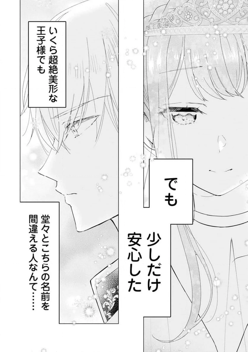 シンデレラの姉ですが、不本意ながら王子と結婚することになりました～身代わり王太子妃は離宮でスローライフを満喫する～ - 第1話 - Page 20