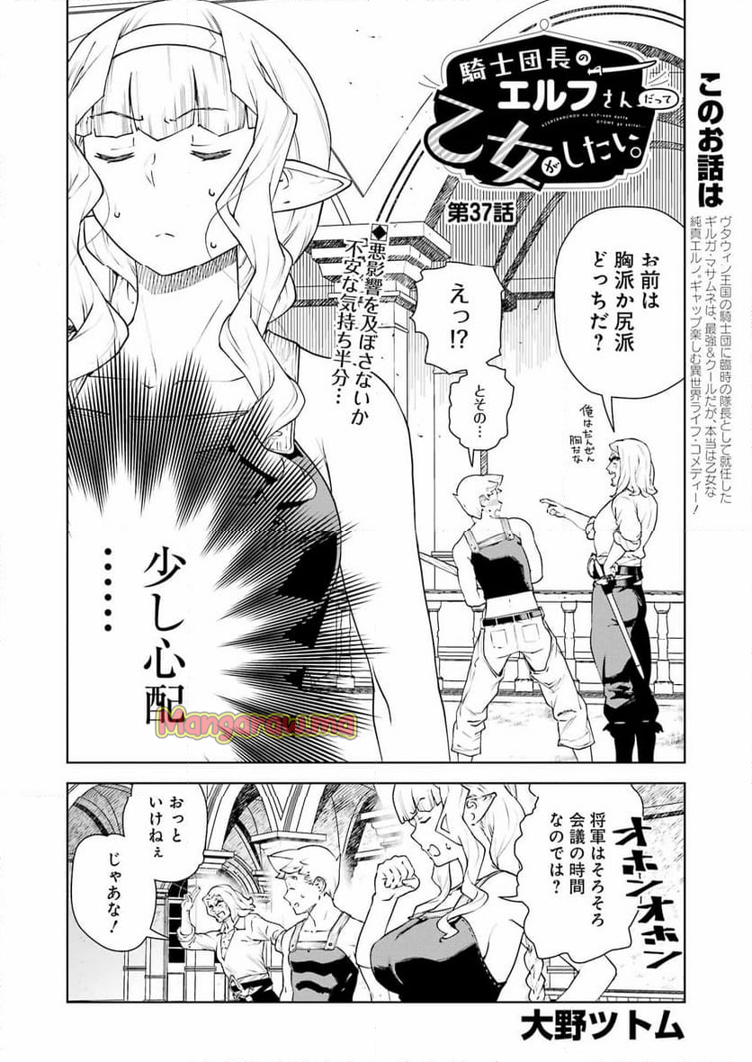 騎士団長のエルフさんだって乙女がしたい。 - 第37話 - Page 2