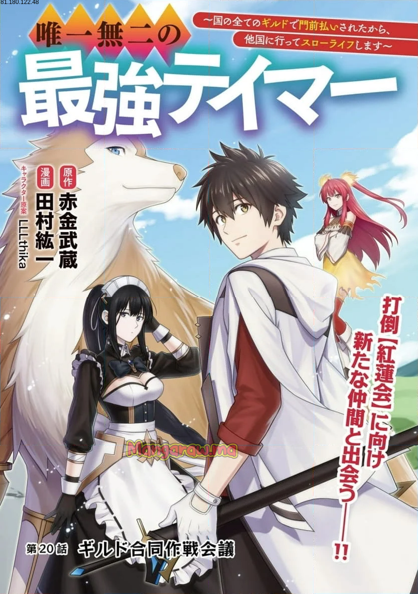 唯一無二の最強テイマー ～国の全てのギルドで門前払いされたから、他国に行ってスローライフします～ - 第20話 - Page 1