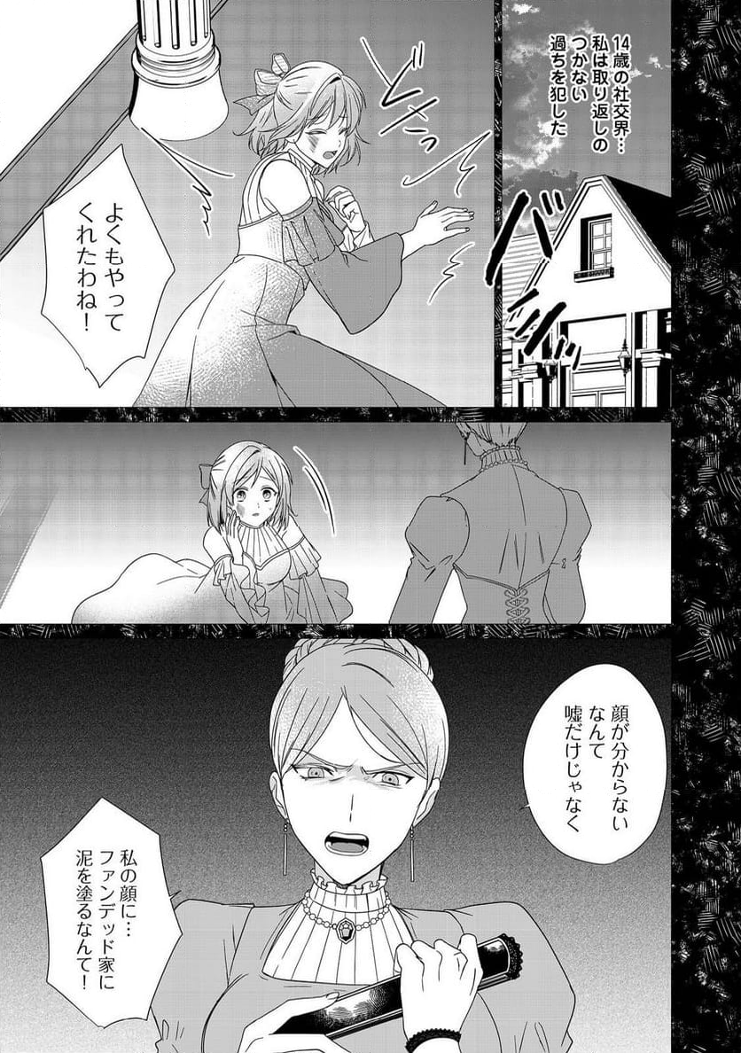 顔が見分けられない伯爵令嬢ですが、悪人公爵様に溺愛されています@COMIC - 第3話 - Page 1