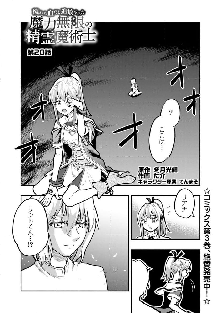 穢れた血だと追放された魔力無限の精霊魔術士 - 第20話 - Page 1