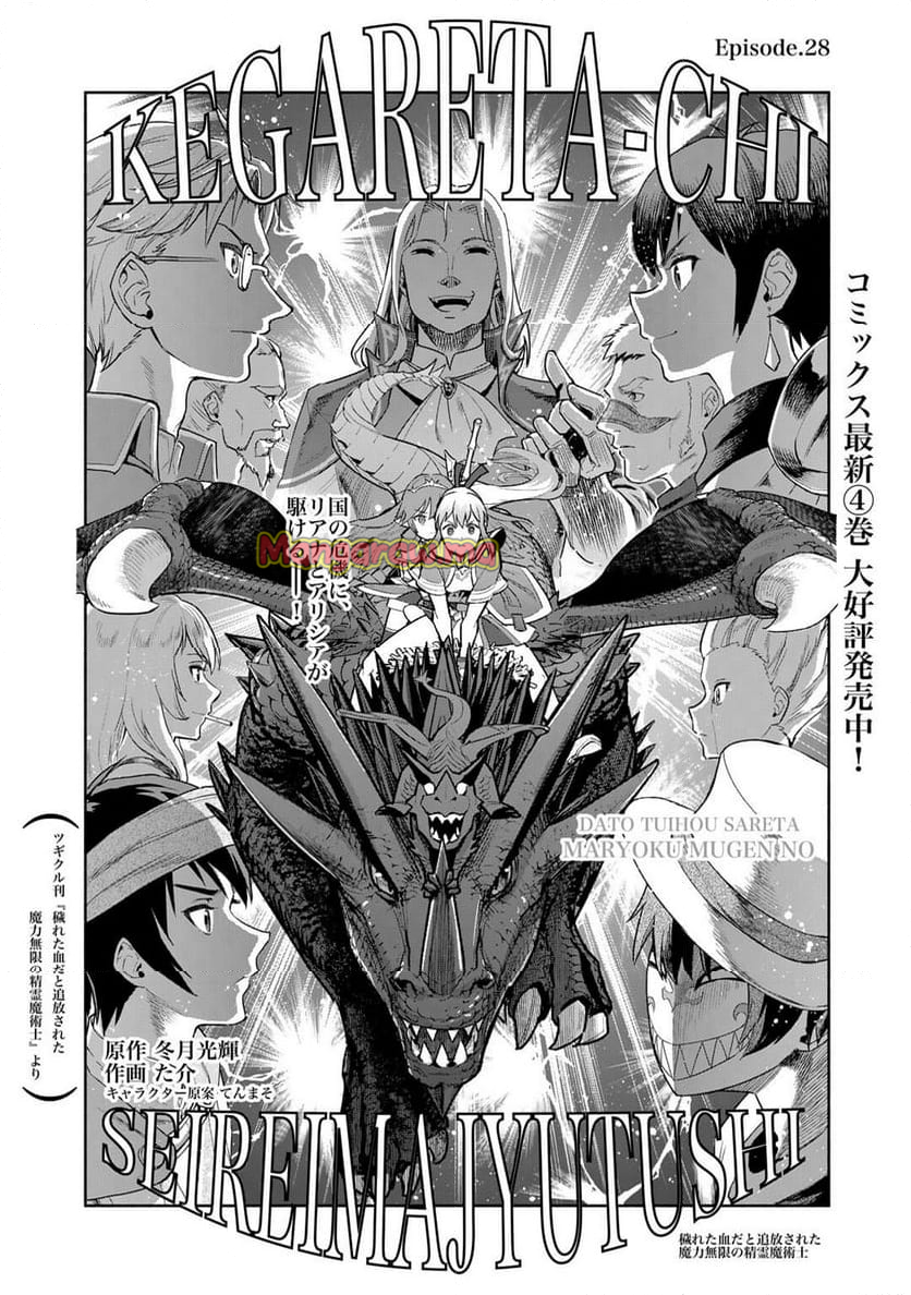 穢れた血だと追放された魔力無限の精霊魔術士 - 第28話 - Page 1